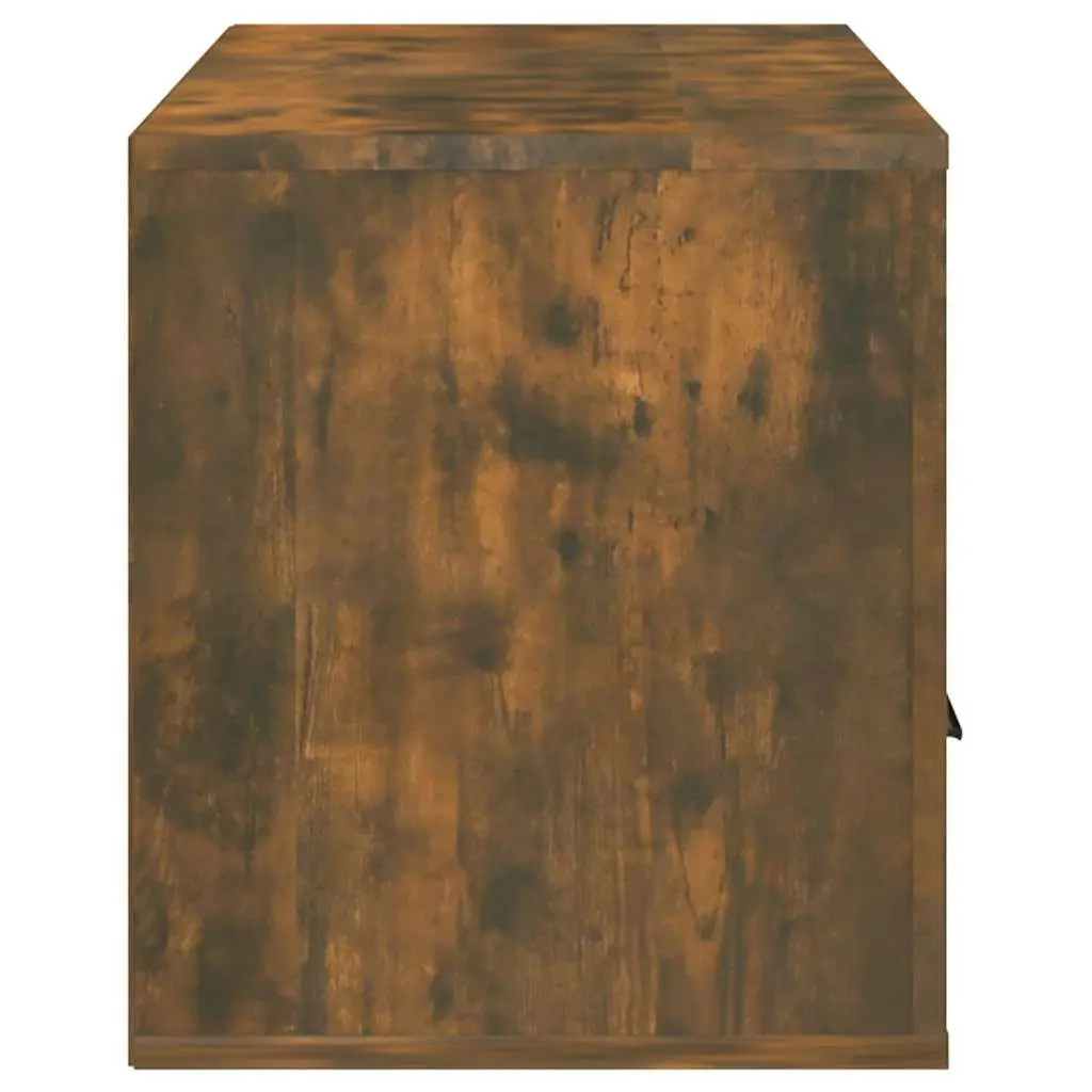 TV Cabinet Media Storage Unit 100cm Smoked Oak
