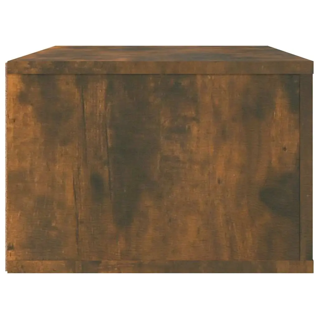 Hanging TV Cabinet Wall-Mounted Media Storage Unit Brown Engineered Wood