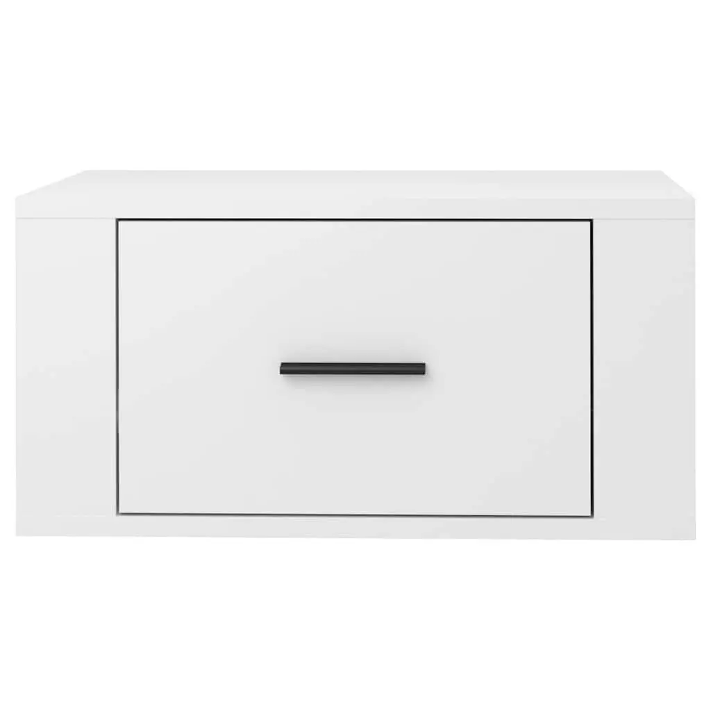 White High Gloss Floating Storage Cabinet