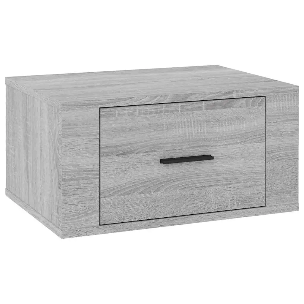 Grey Sonoma Floating Nightstand Cabinet