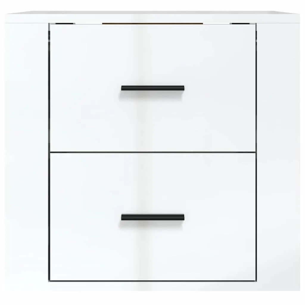 Wall-mounted Bedside Cabinet Storage Organiser 50x36x47cm White