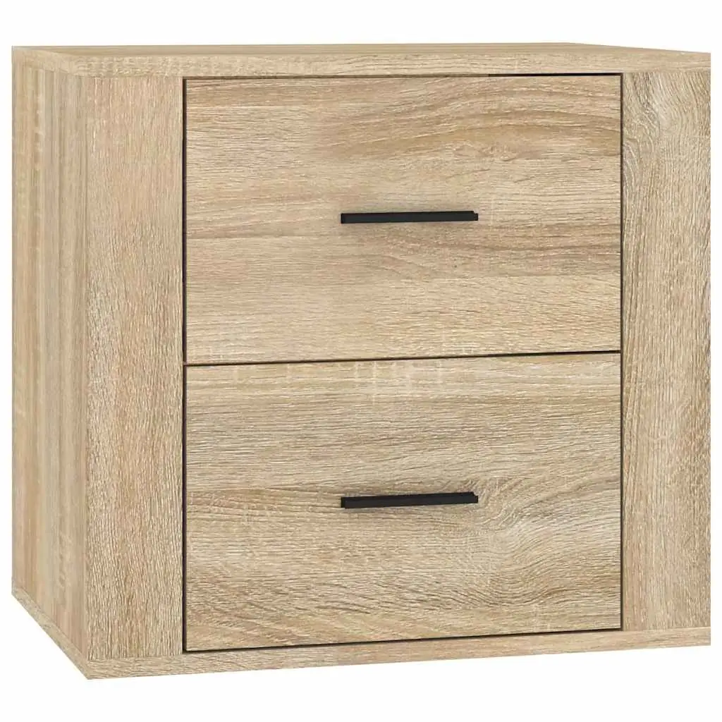 Wall-mounted Bedside Cabinet Storage 50x36x47cm Brown