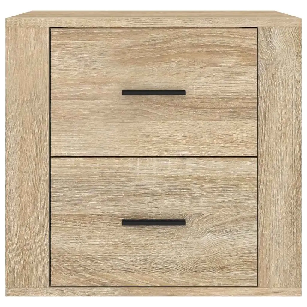 Wall-mounted Bedside Cabinet Storage 50x36x47cm Brown