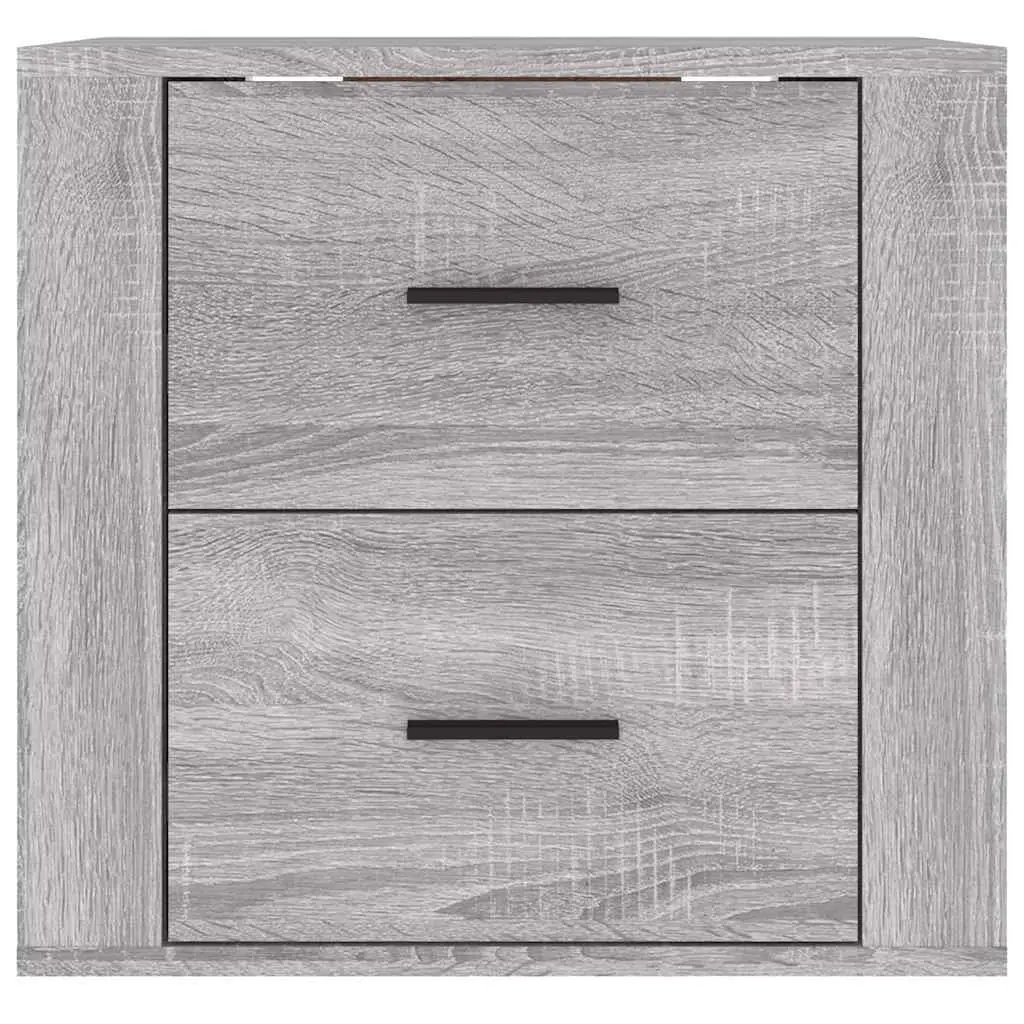 Wall-mounted Bedside Cabinet Storage 50x36x47cm Grey Sonoma