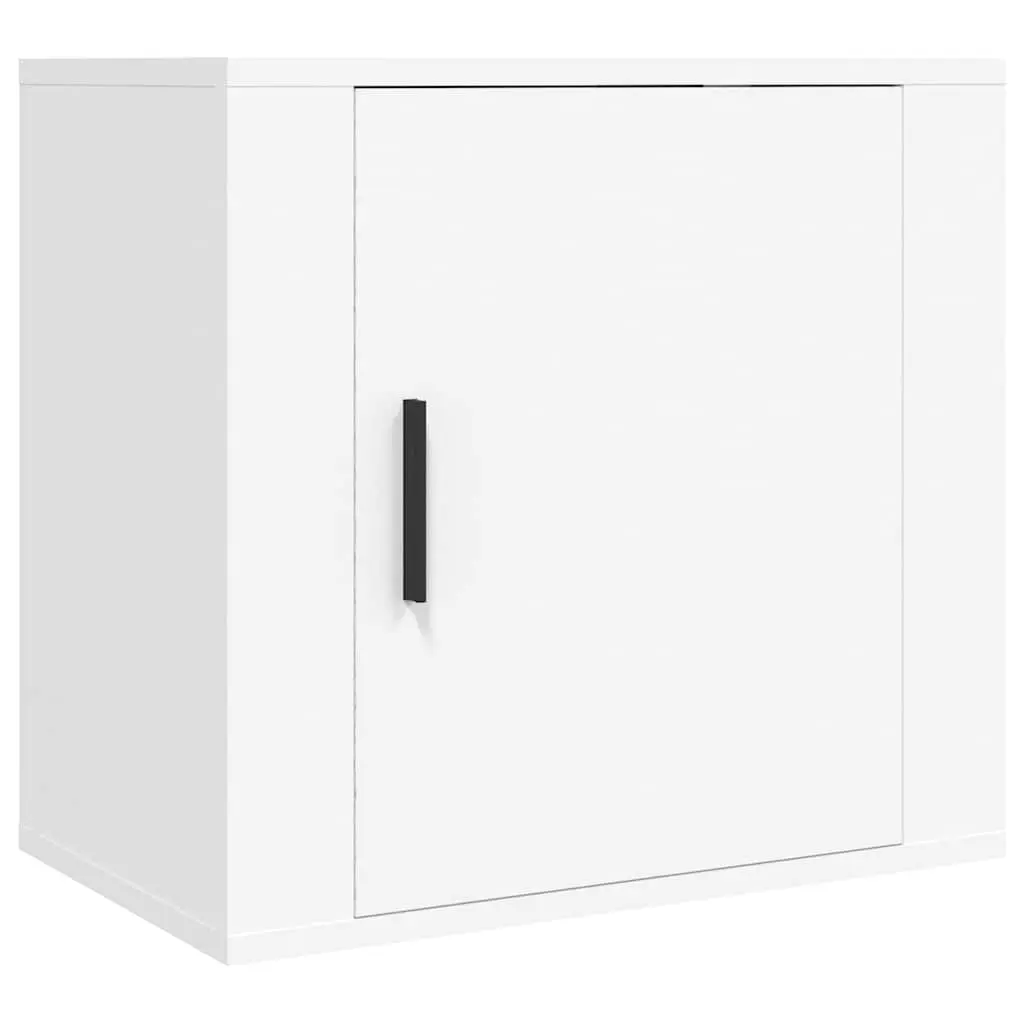 Wall-mounted Bedside Cabinet Storage Unit 50W x 30D x 47H cm White