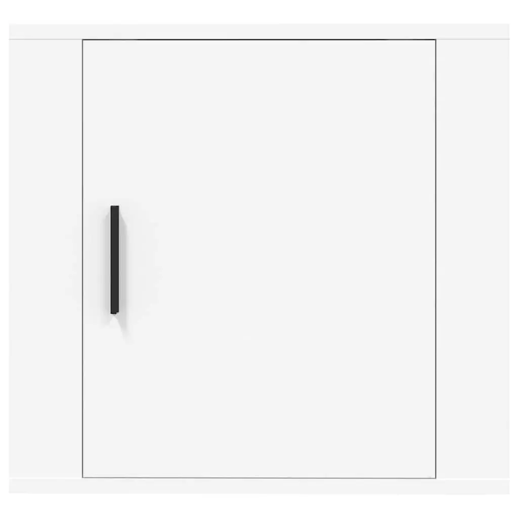 Wall-mounted Bedside Cabinet Storage Unit 50W x 30D x 47H cm White