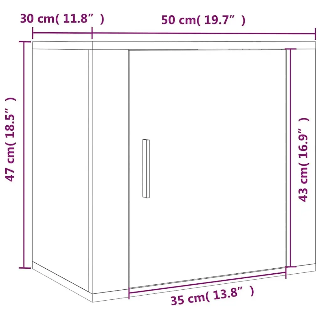 Wall-mounted Bedside Cabinet 2 pcs White Floating Bedroom Storage Organiser