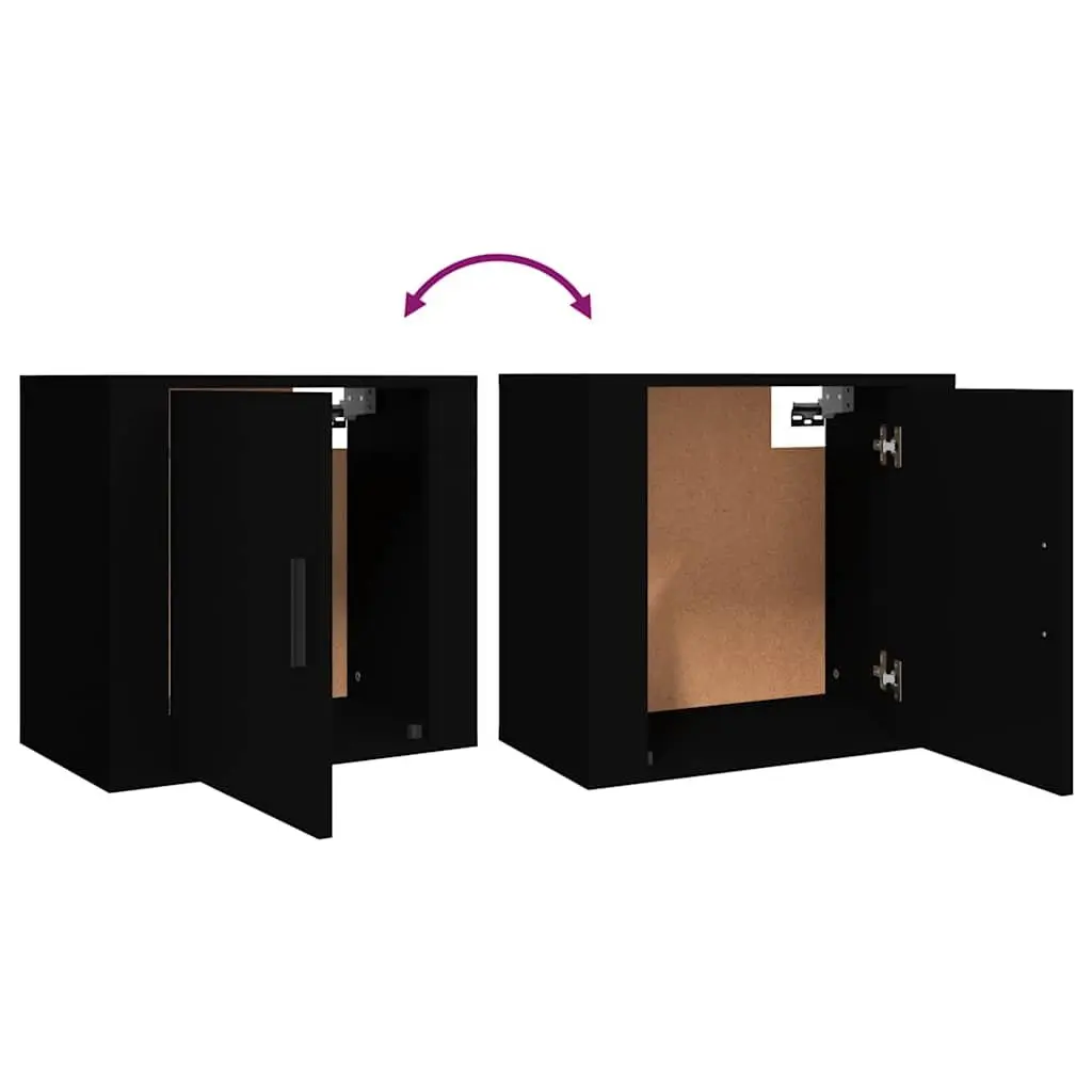 Black Floating Cabinet for Bedroom Essentials