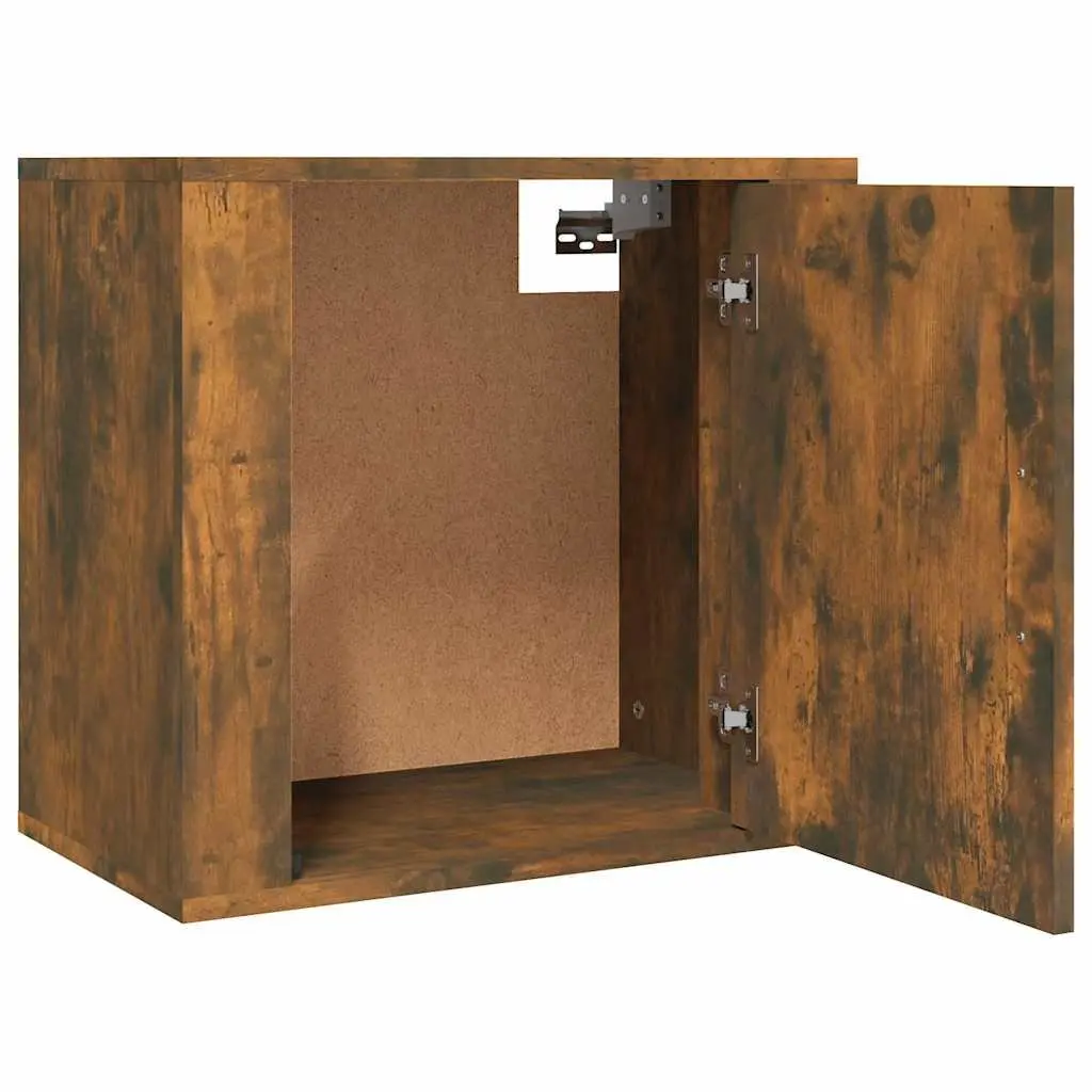 Wall-mounted Bedside Cabinets Storage Units 2 pcs Brown