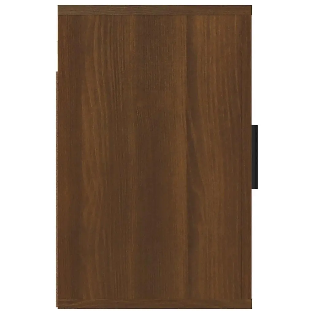 Wall-mounted Bedside Cabinets Storage Organiser 50W x 30D x 47H cm Brown Oak 2 Piece
