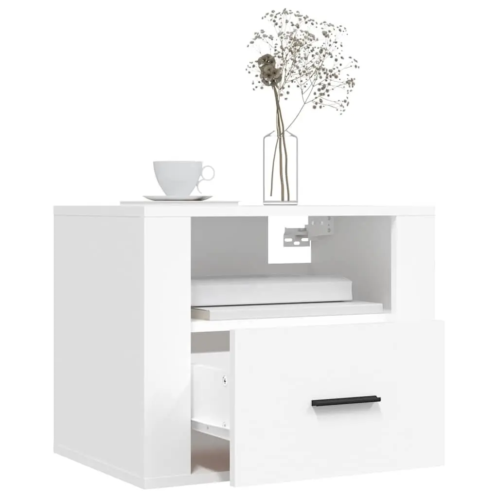 Wall-mounted Bedside Cabinets, Set of 2