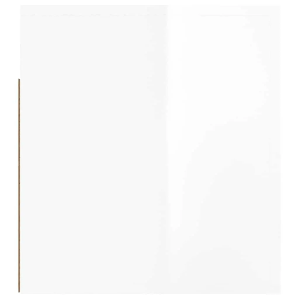 Wall-mounted Bedside Cabinets Storage Organiser 50x36x40cm White