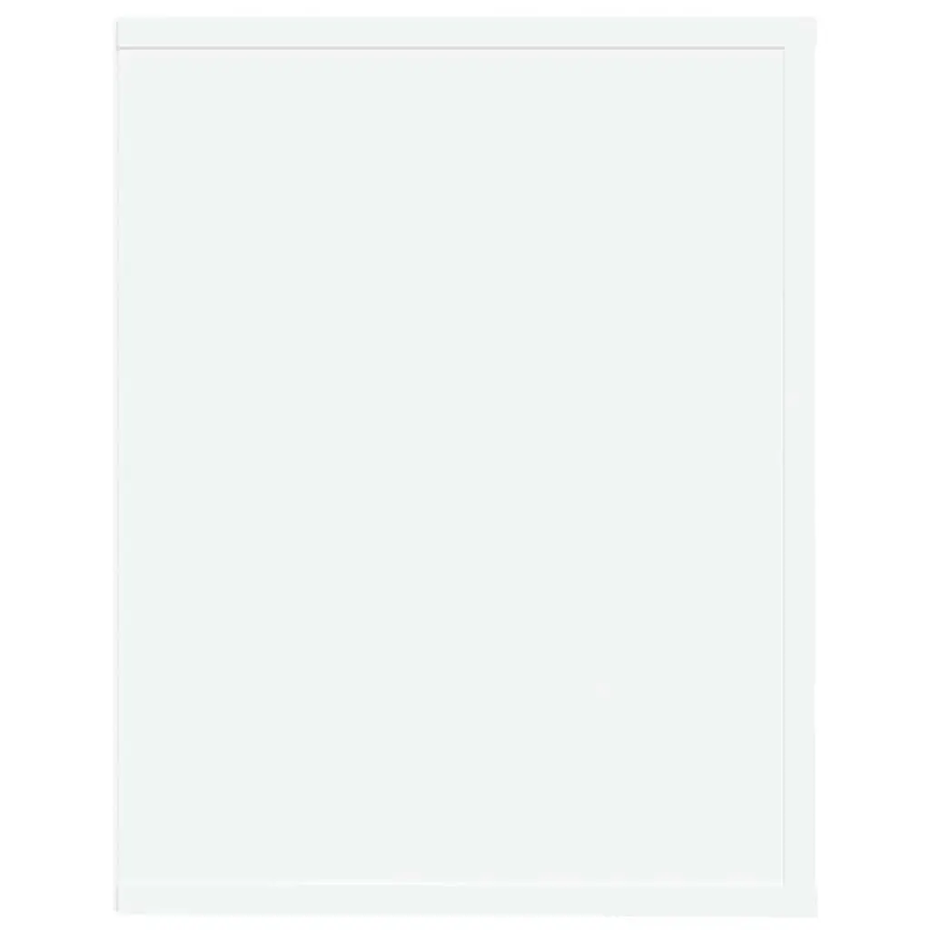 Shoe Rack Storage Cabinet 75x35x45cm 2 Compartments White Engineered Wood