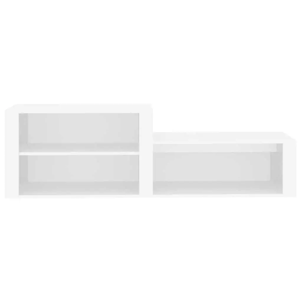 Shoe Cabinet Storage Organiser 150x35x45 cm White Engineered Wood Hall Entryway