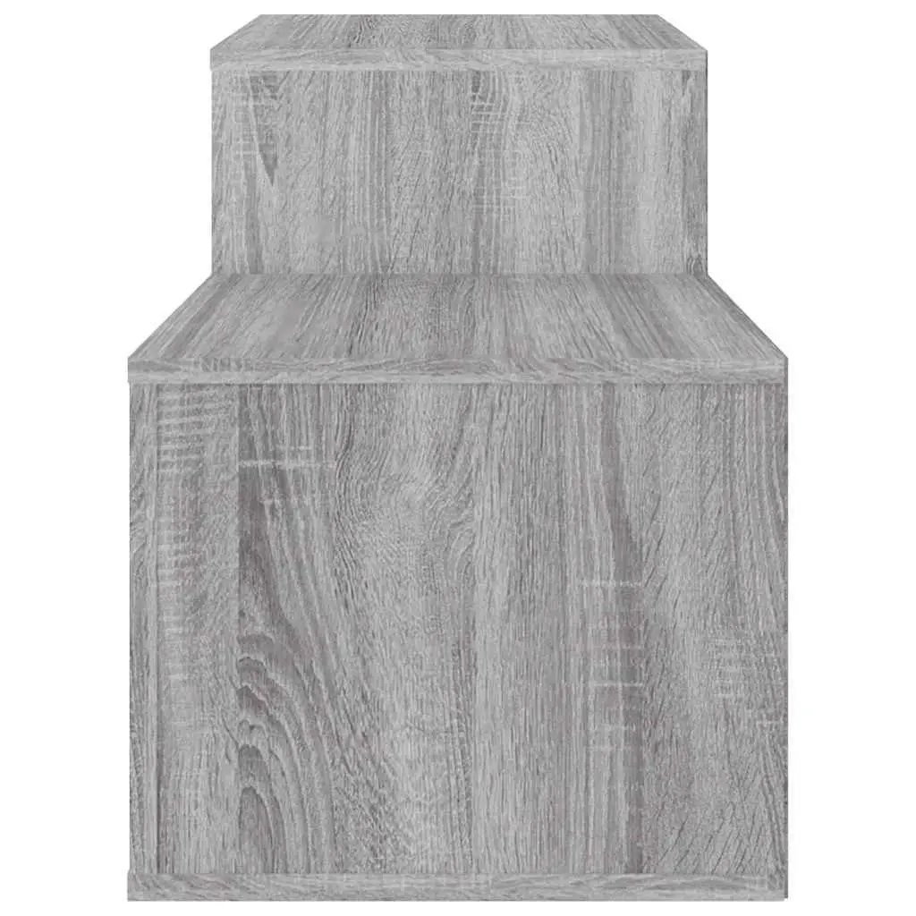 Shoe Cabinet Grey Engineered Wood Storage Rack Organiser 150 x 35 x 45 cm