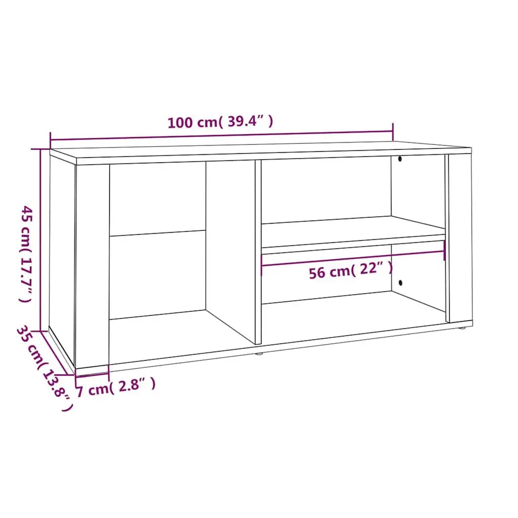 Shoe Cabinet Storage Organiser Beige Engineered Wood Hallway Furniture