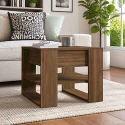 Versatile Brown Coffee Table with Storage Benefits