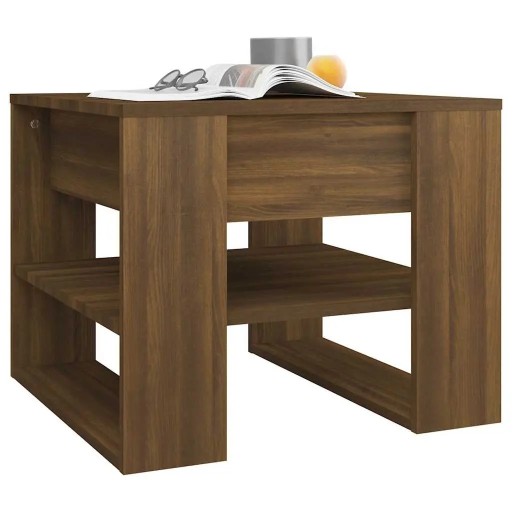 Brown Coffee Table with Storage Benefits