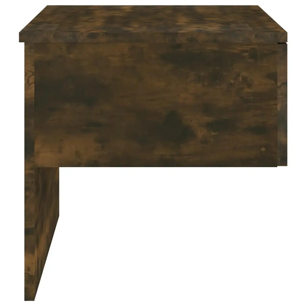 Wall-mounted Bedside Cabinet Storage Shelf Smoked Oak