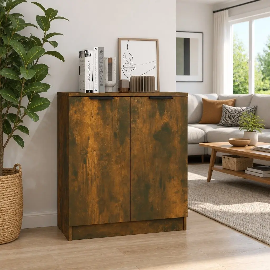 Sideboard Storage Cabinet Engineered Wood 60x30x70 cm Brown