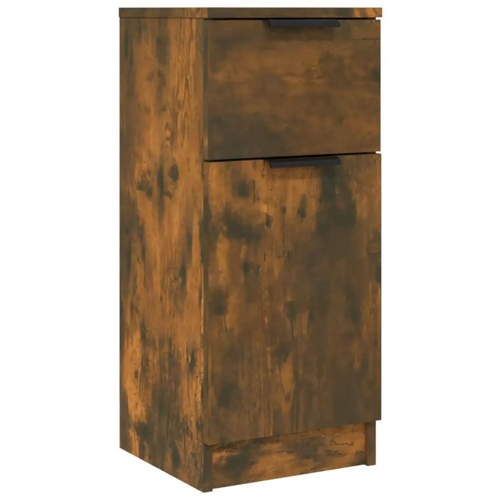 Brown Engineered Wood Sideboard Cabinet Set