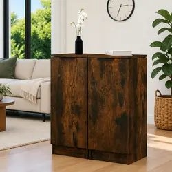 Value-Packed Brown Storage Sideboards - 2 pcs
