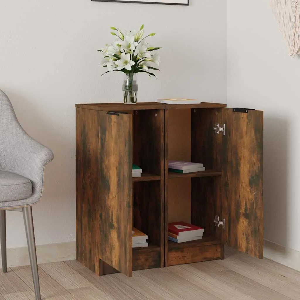 Sideboards 2 pcs Brown Storage Cabinet 30x30x70 cm Engineered Wood Cupboard
