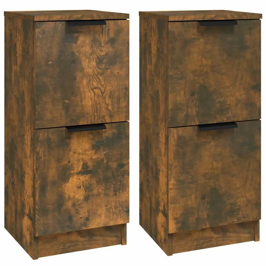 Sideboard Cabinet 30x30x70 cm Brown Storage Buffet Engineered Wood Doors