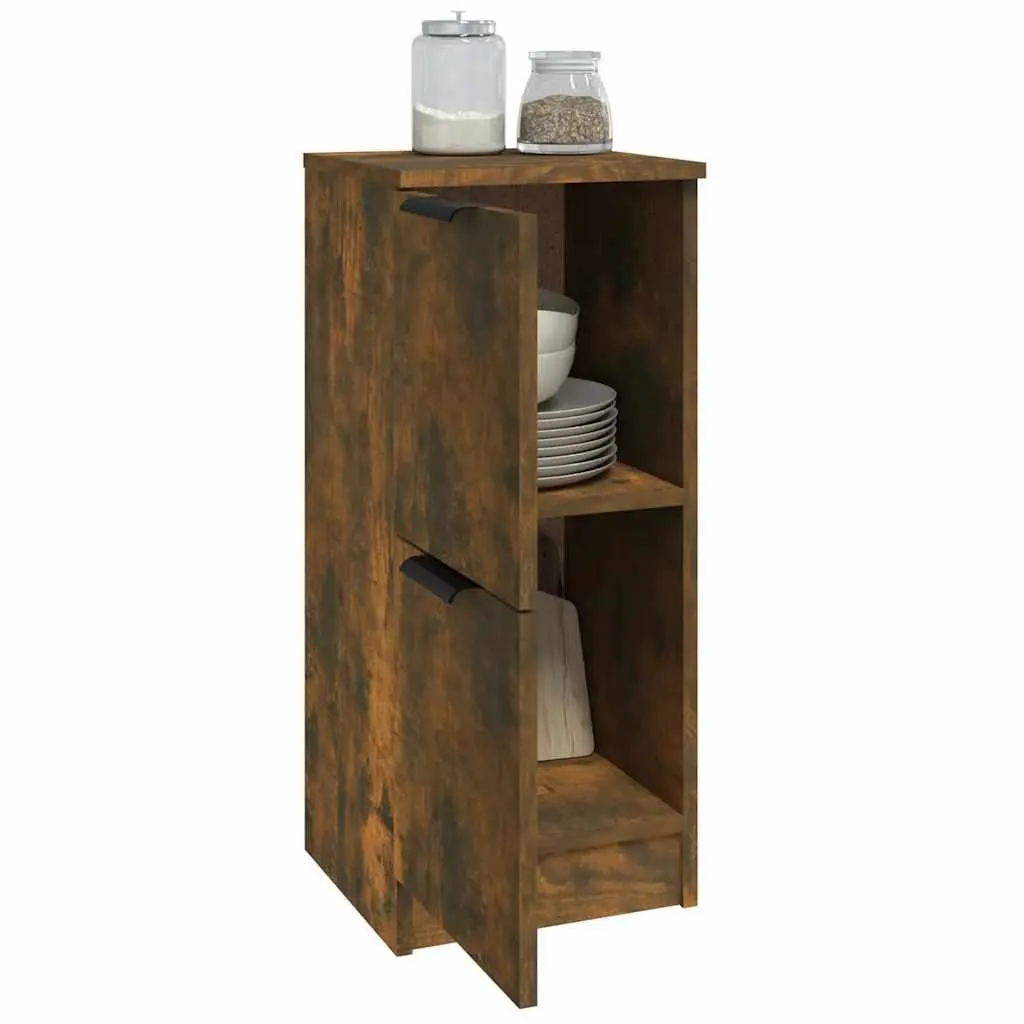 Sideboard Cabinet 30x30x70 cm Brown Storage Buffet Engineered Wood Doors