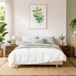 Reliable Brown Bedside Cabinets – 2 Pieces Included