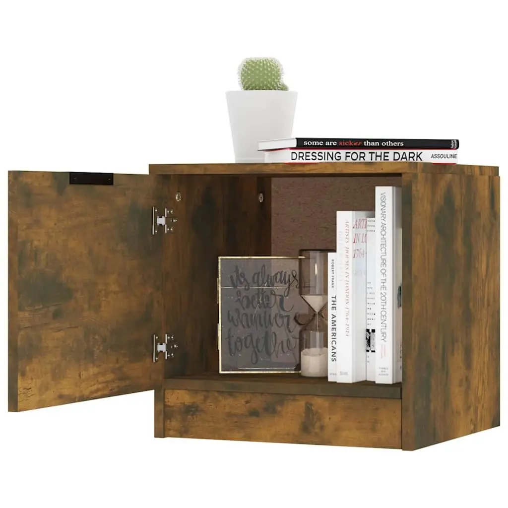 Bedside Cabinets Nightstand Storage Table 40x39x40 cm Brown 2 Piece