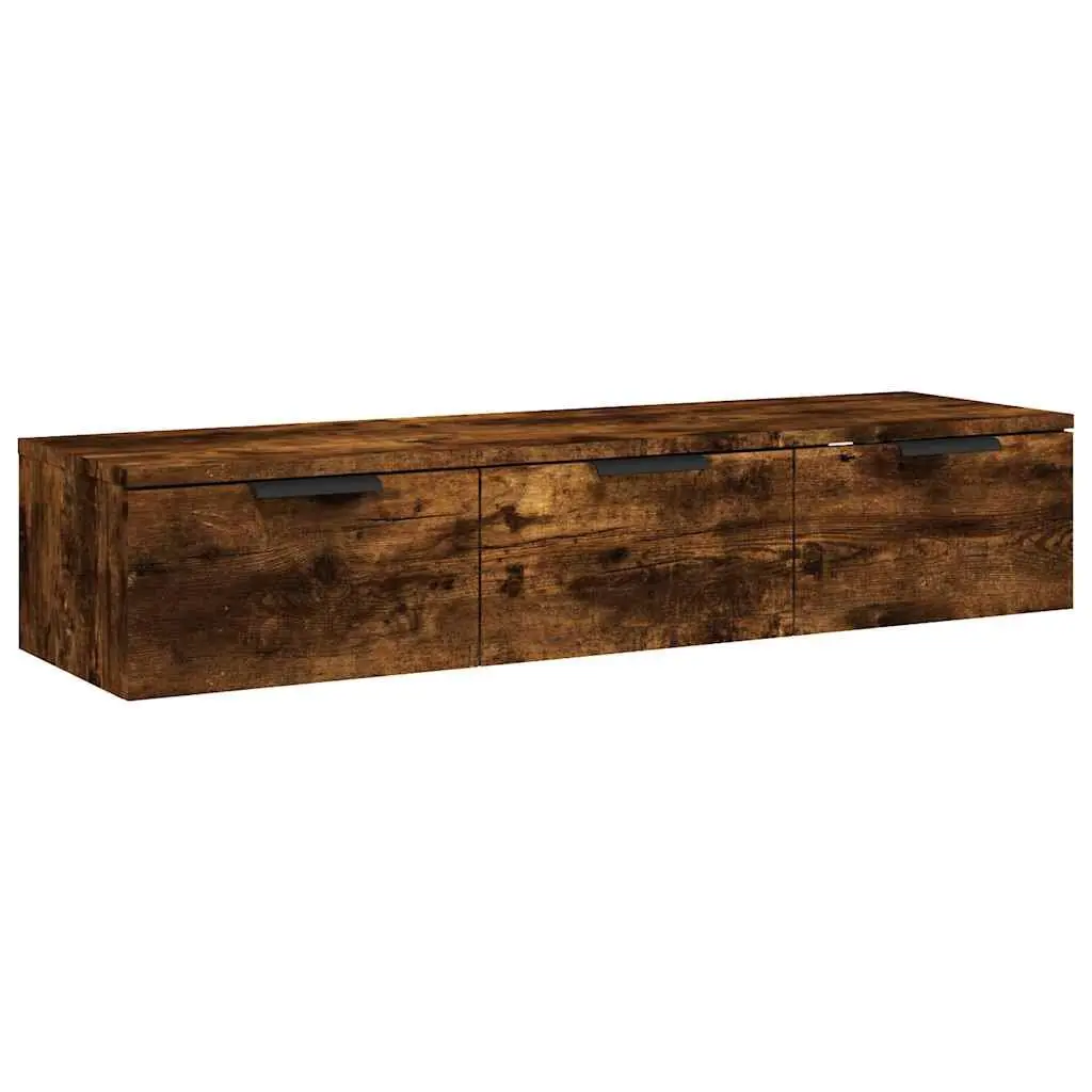 Wall Cabinet Storage Floating Shelf 102x30x20cm Brown Engineered Wood