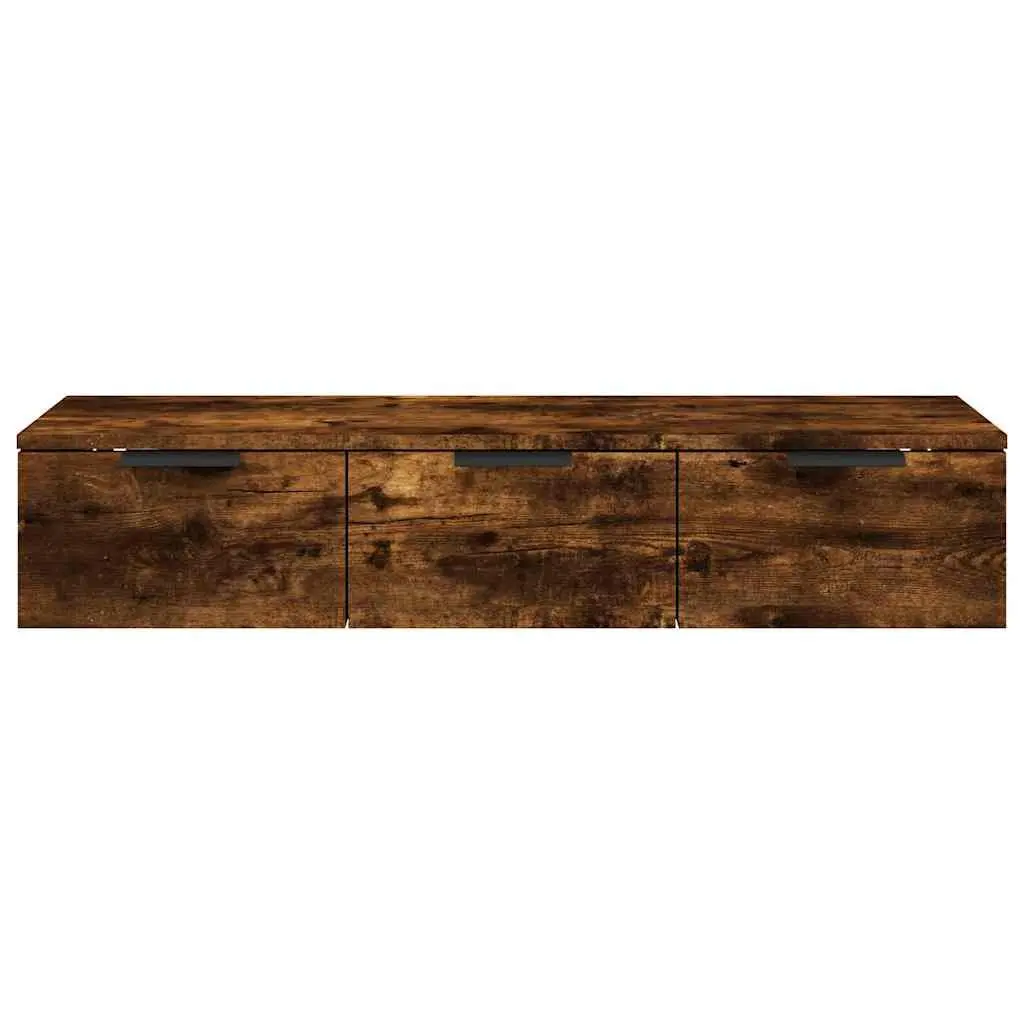 Wall Cabinet Storage Floating Shelf 102x30x20cm Brown Engineered Wood