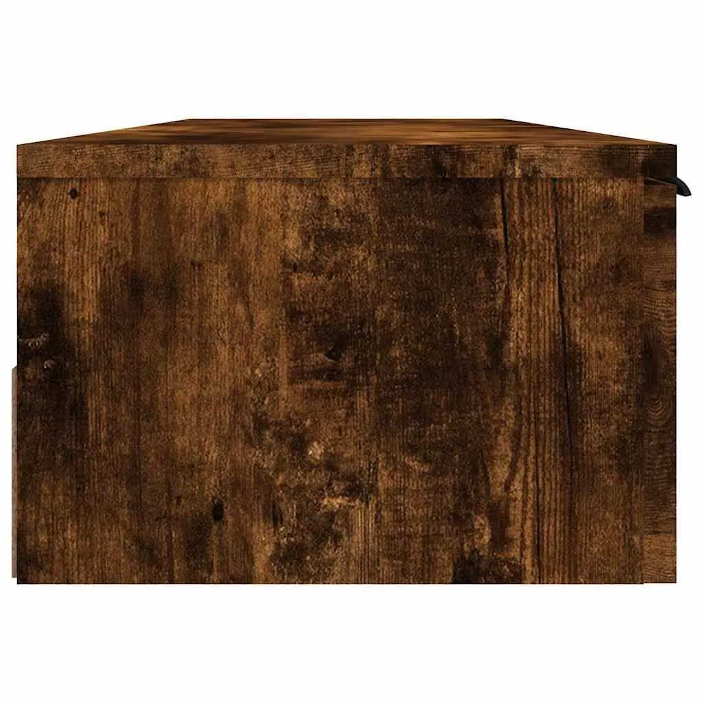 Wall Cabinet Storage Floating Shelf 102x30x20cm Brown Engineered Wood