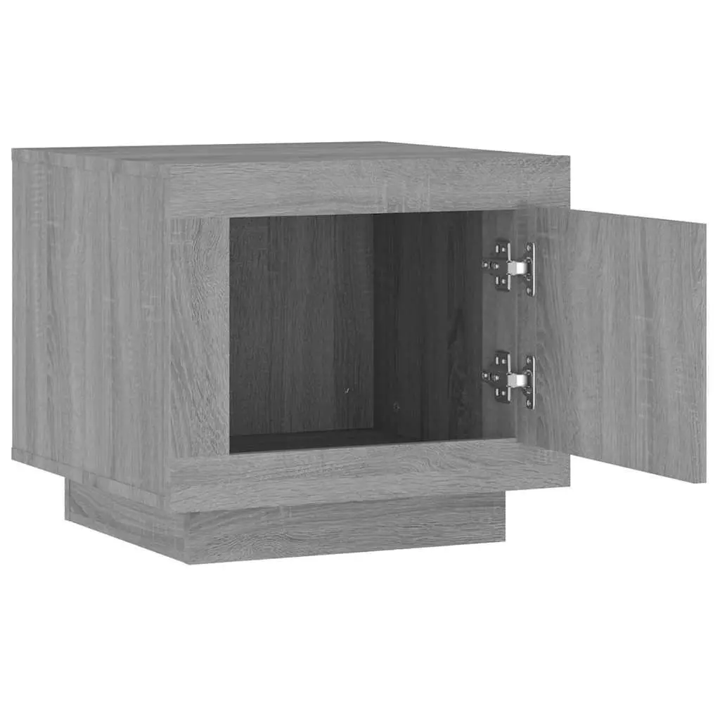 Coffee Table Grey Sonoma with Storage Door Accent Living Room Furniture