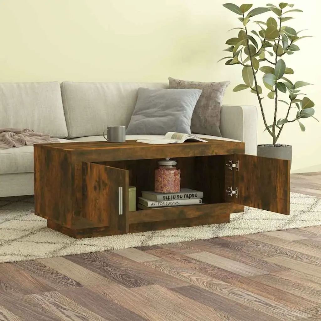Coffee Table in Brown with Ample Storage