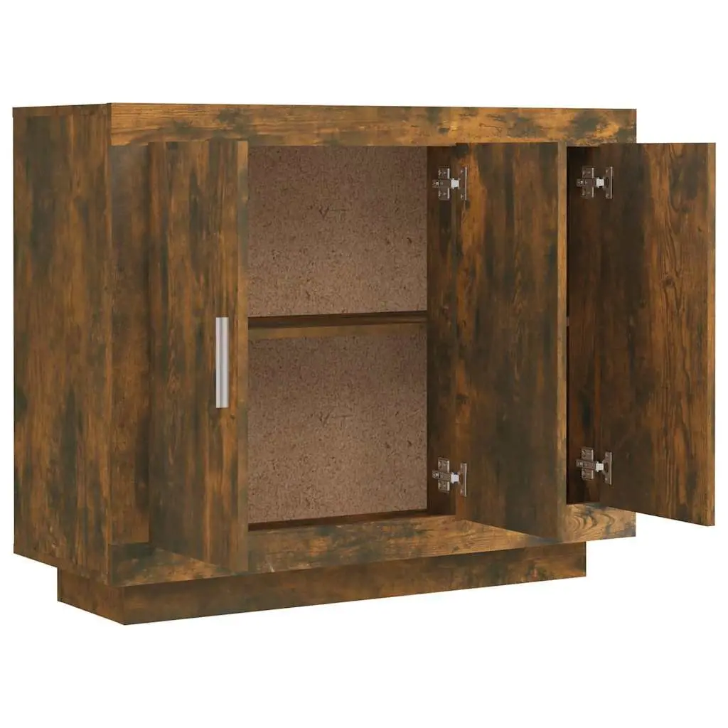 Sideboard Cabinet Brown Engineered Wood Storage Furniture Living Room Bedroom