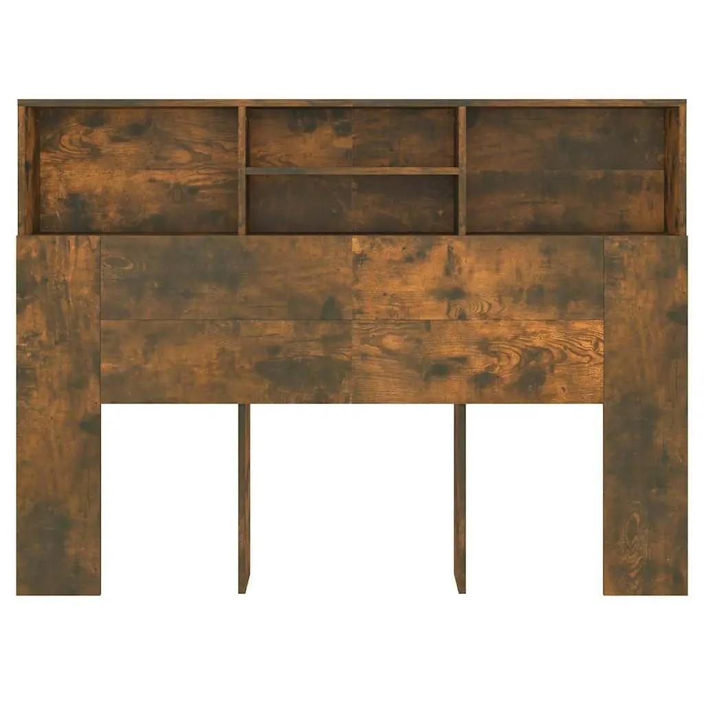 Brown Headboard Cabinet with Ample Storage