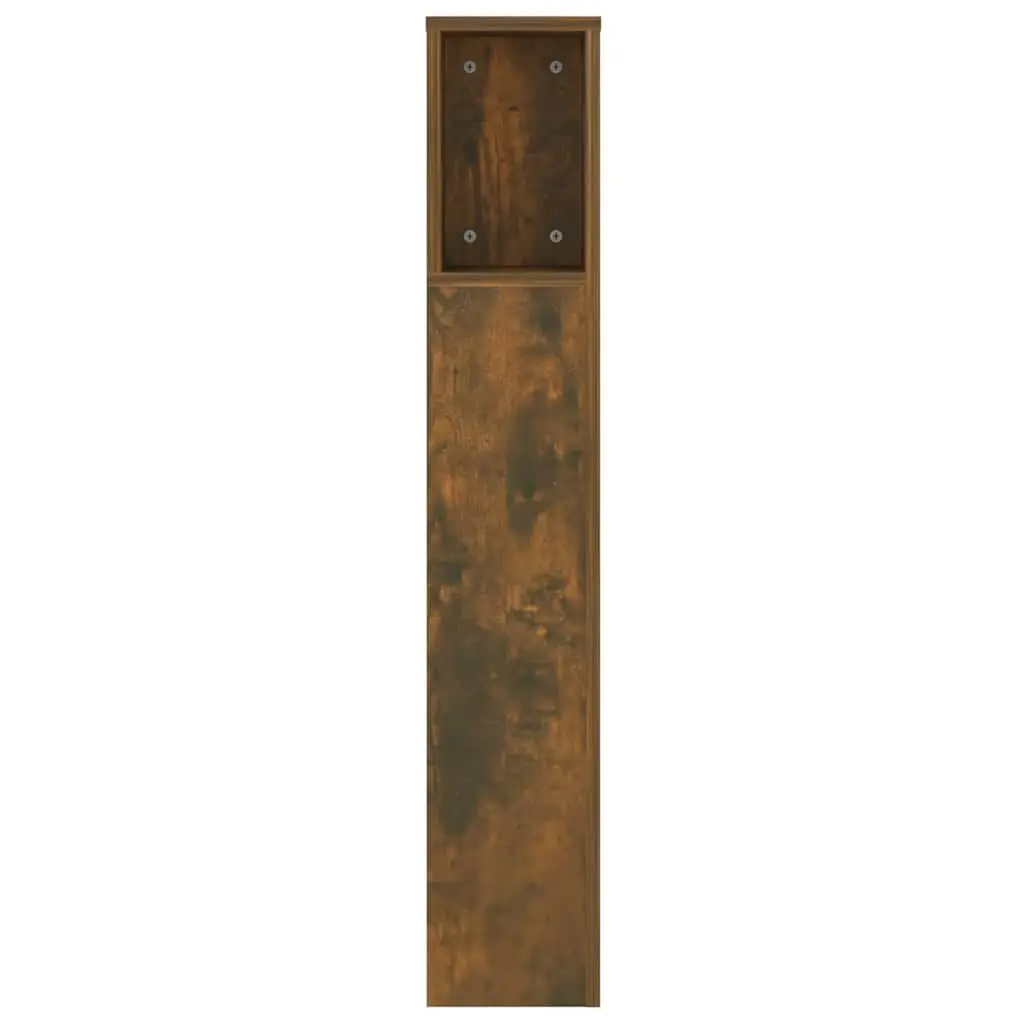 Headboard Cabinet Wall-Mounted Bedroom Storage 140cm Brown Smoked Oak