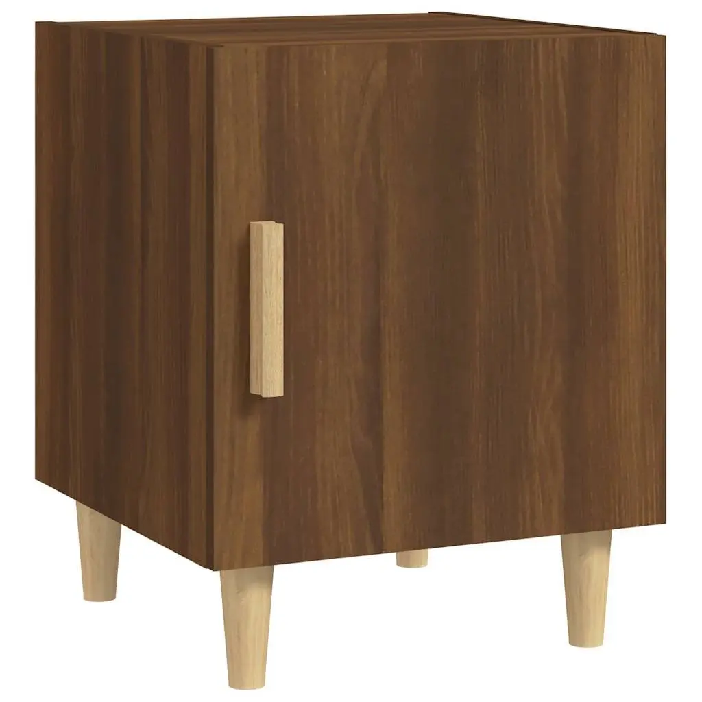 Brown Engineered Wood Bedside Cabinet
