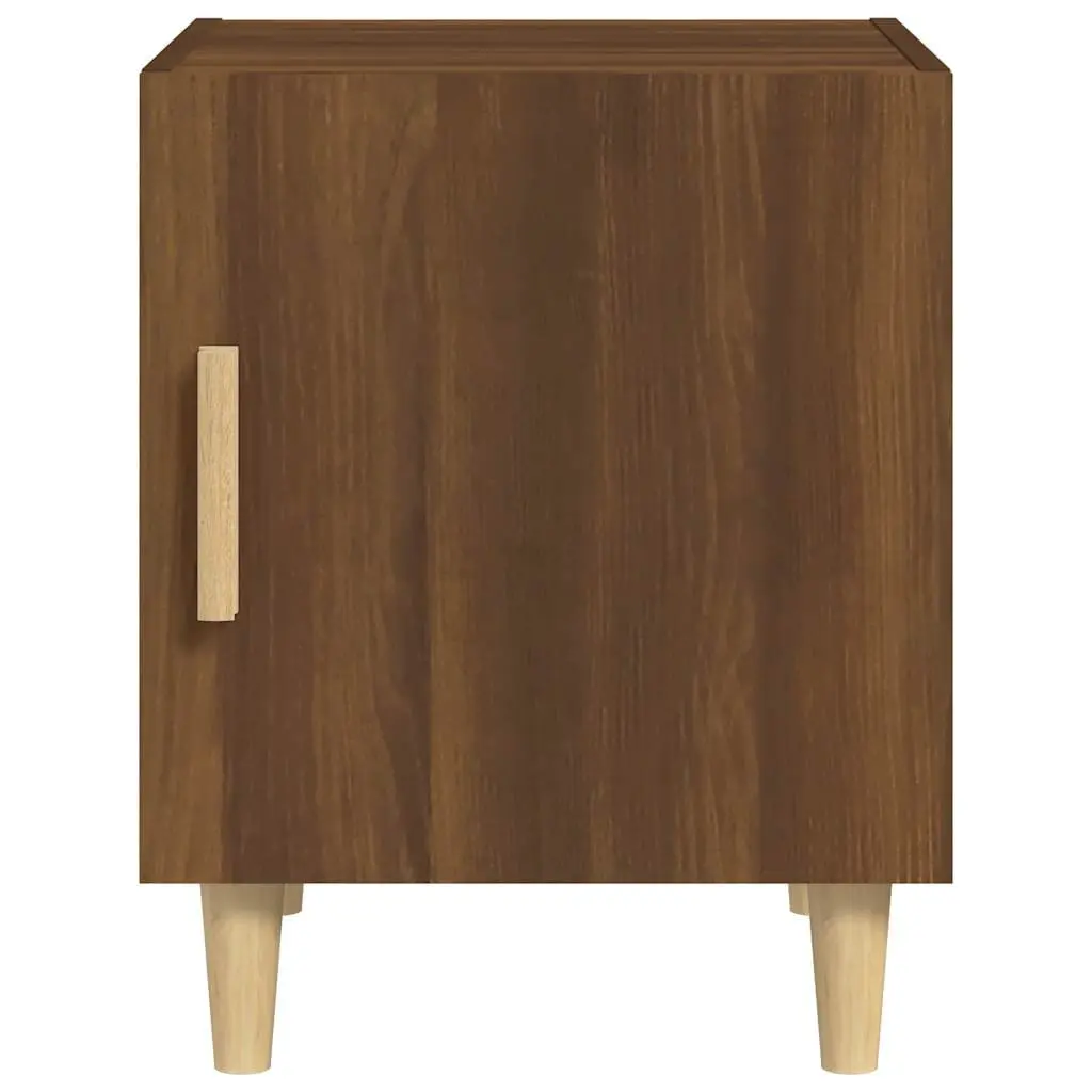 Brown Engineered Wood Bedside Cabinet