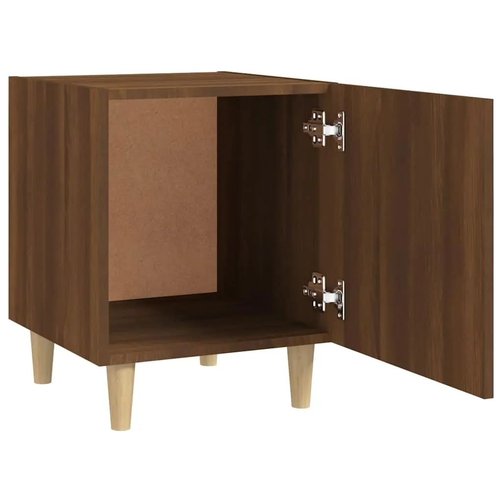 Brown Engineered Wood Bedside Cabinet