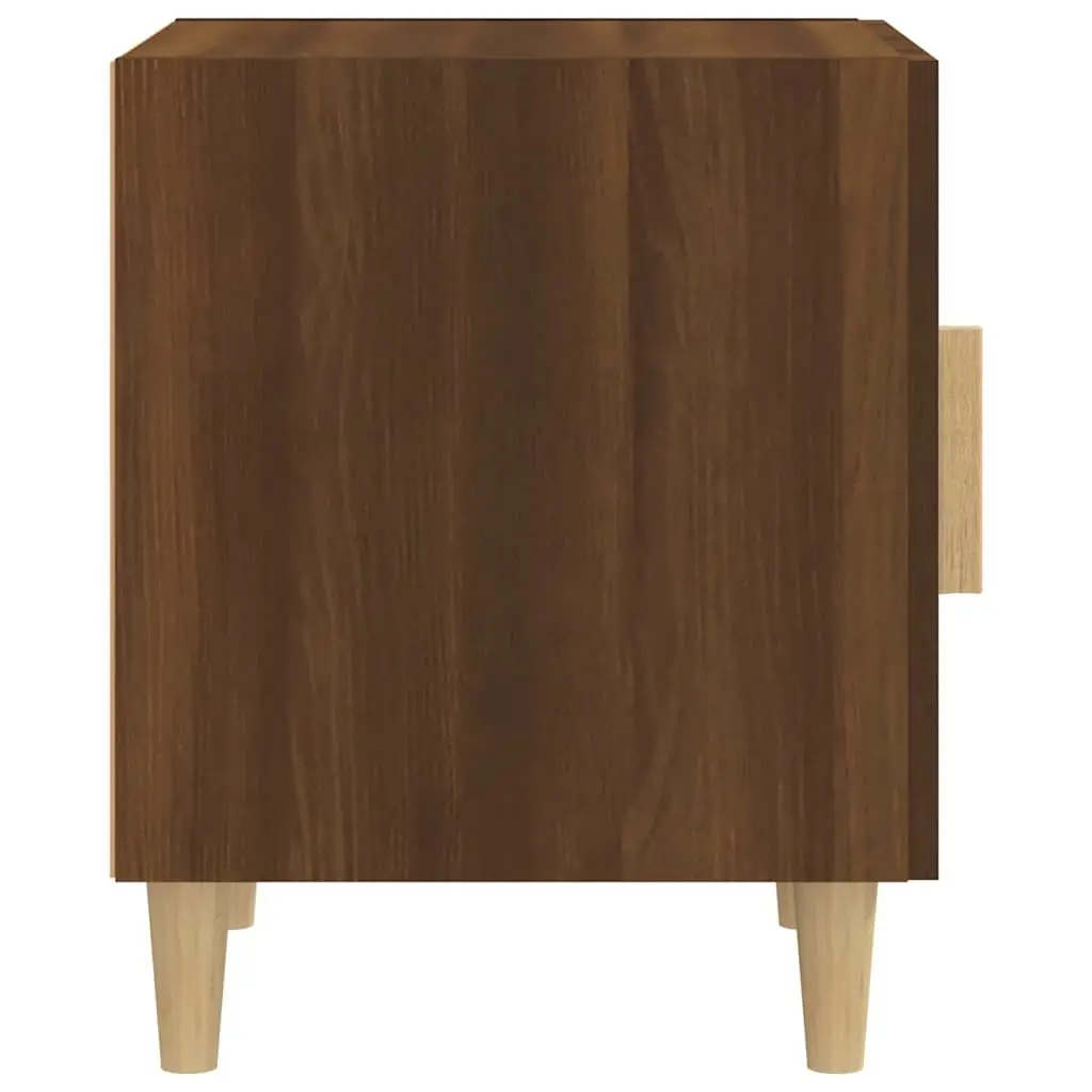Brown Engineered Wood Bedside Cabinet