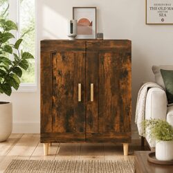 Quality and Practicality in Brown Smoked Oak Sideboard