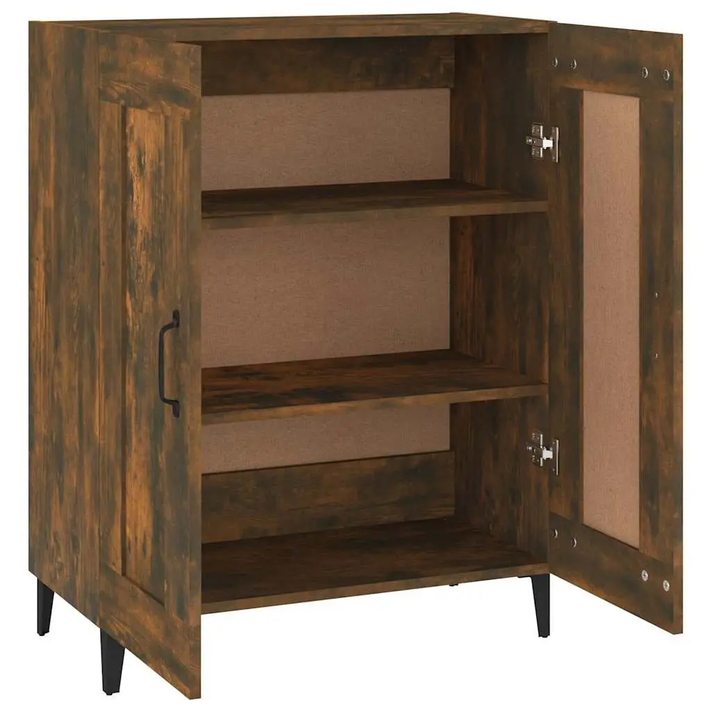 Brown Engineered Wood Sideboard Buffet Storage Cabinet Living Room Furniture