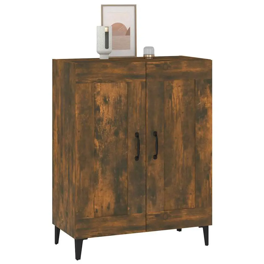 Brown Engineered Wood Sideboard Buffet Storage Cabinet Living Room Furniture