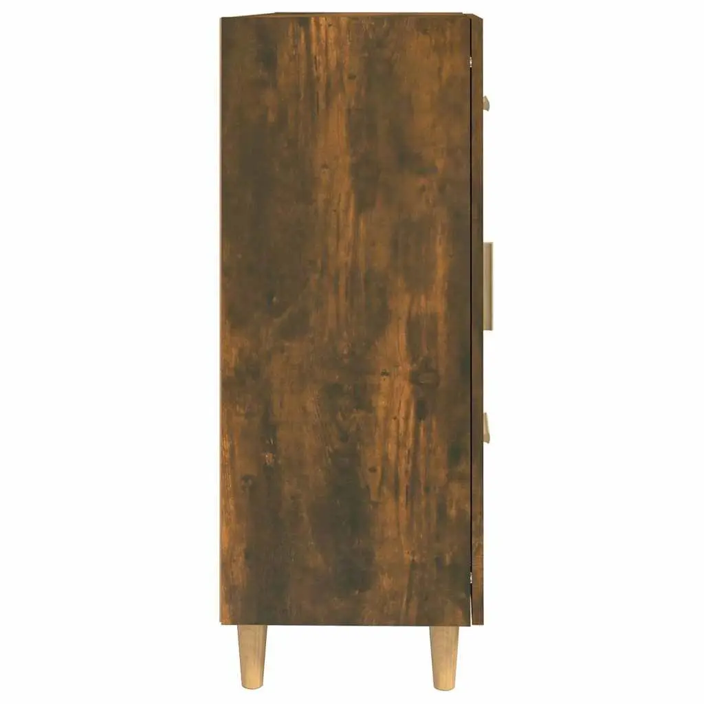 Sideboard Brown Engineered Wood Storage Cabinet Living Room Furniture 69.5W x 34D x 90H cm