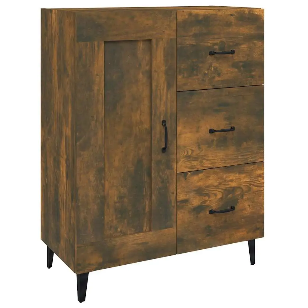 Sideboard Brown Engineered Wood Storage Cabinet 69.5x34x90cm Living Room Buffet