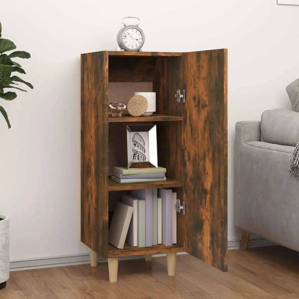 Sideboard Cabinet Storage Compartments Living Room Furniture Brown 34.5W x 34H x 90D cm