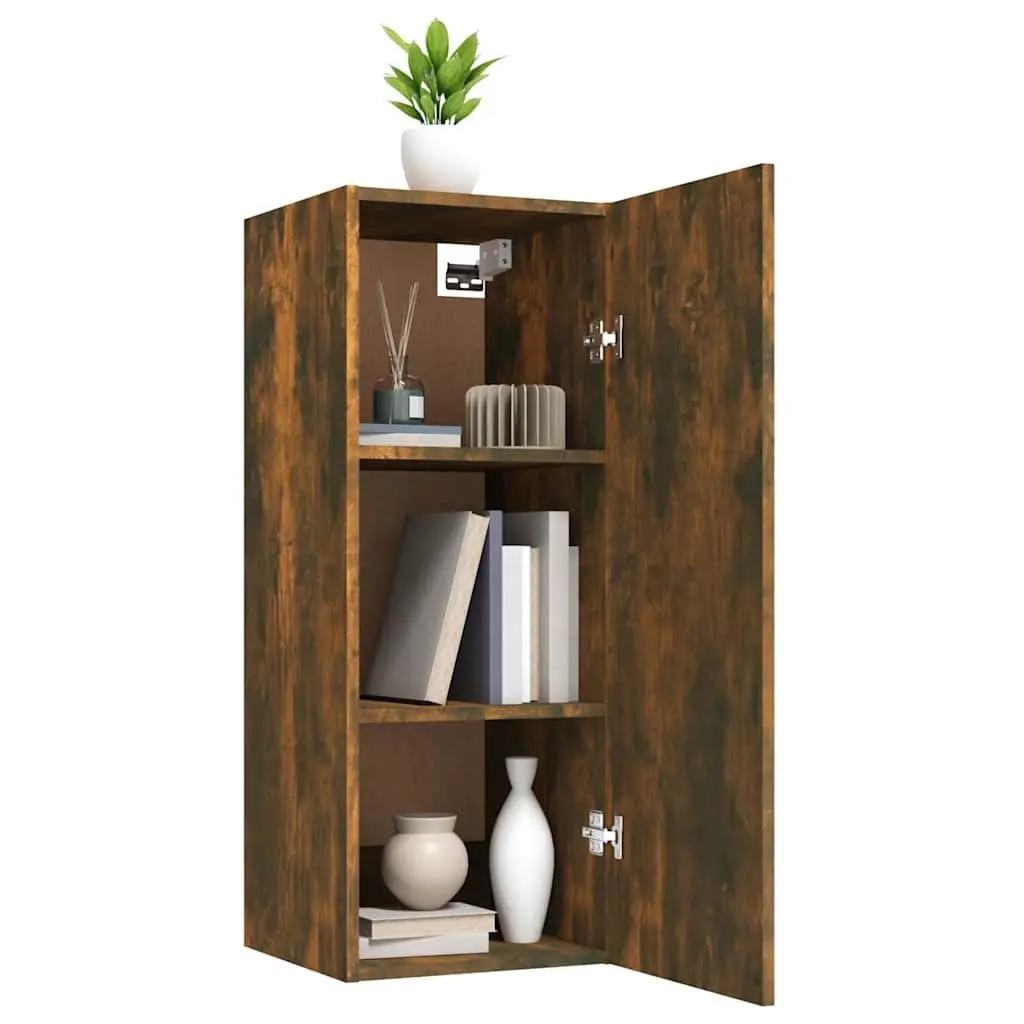 Wall Cabinet in Brown Engineered Wood